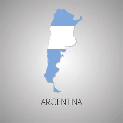 Premium Vector Argentina Map And Flag