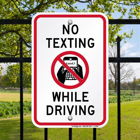 No Texting While Driving No Texting Sign Sku K 7299