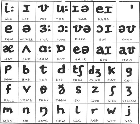Phonetics Symbols And Pronunciation Phonemic Chart With Sounds Images