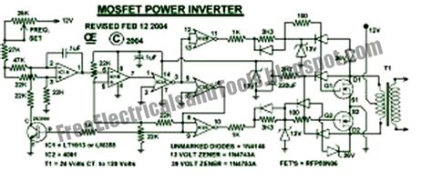 Simple Inverter Circuit Diagram 1000w