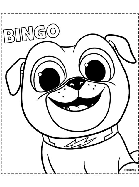 Entertain your kids on halloween with this fun halloween bingo printable. Kids-n-fun.de | Malvorlage Puppy Dog Pals Bingo