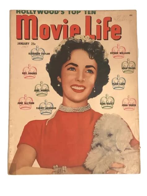 Movie Life Magazine January 1951 Elizabeth Taylor A Place In The