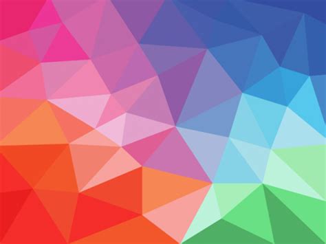 Colored Geometric Shapes Art Background Vector Free Download