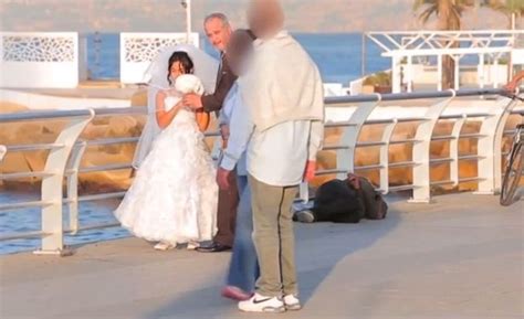 Passers By React Angrily As Middle Aged Man Marries 12 Year Old Girl