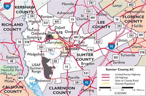 Maps Of Sumter County South Carolina