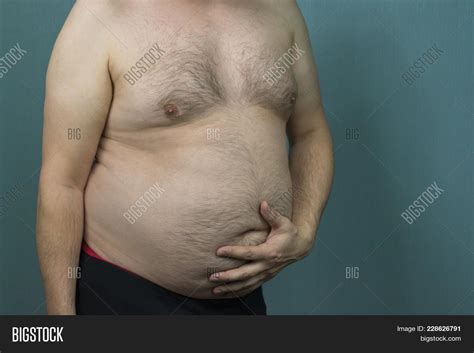 Fat Man Naked Torso Image Photo Free Trial Bigstock