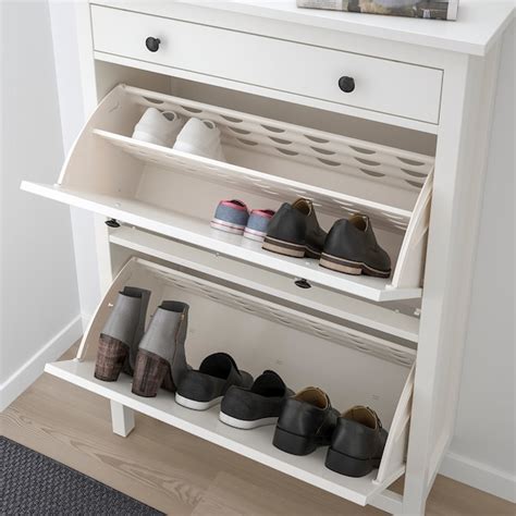 Find shoe storage solutions at ikea. HEMNES Shoe cabinet with 2 compartments, black-brown ...