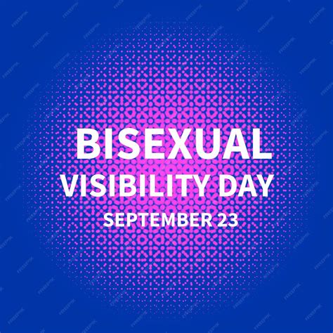 Afiche Tipográfico Del Día De La Bisexualidad O Día De La Visibilidad Bisexual Evento