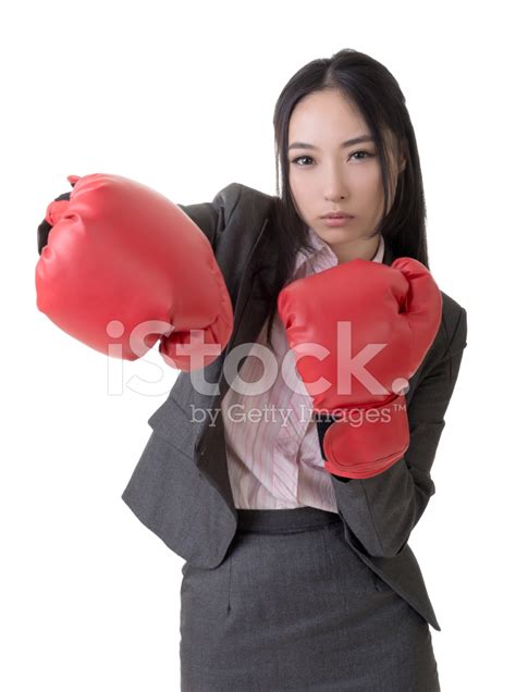 Business Woman With Boxing Gloves Stock Photo Royalty Free Freeimages