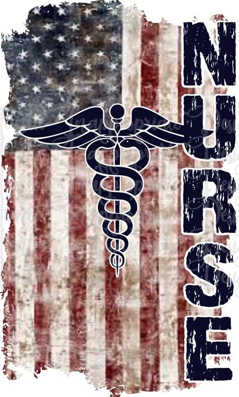 What types of products are printed with sublimation techniques? Nurse Grunge Flag Sublimation file, PNG Printable ...