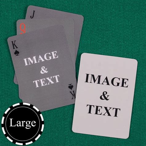 Large Size Simple Custom Front And Back Playing Cards Custom Playing