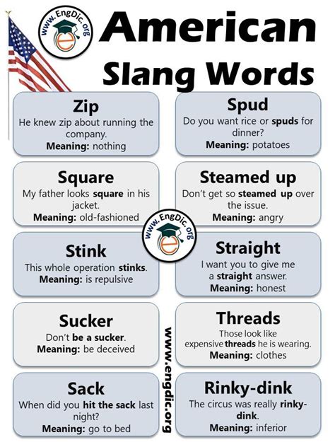 222 American Slang Words List With Meaning And Sentences Engdic 2022