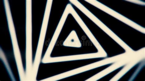 Optical Illusion Of Black And White Triangles Getting Bigger Seamless
