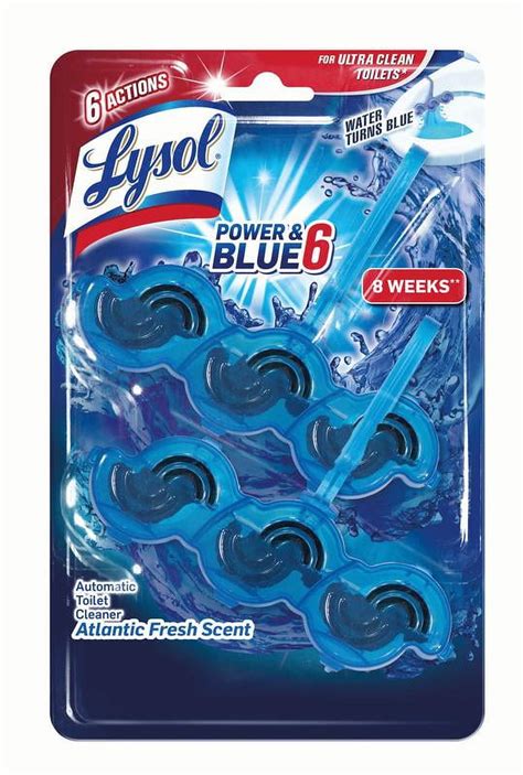 lysol automatic toilet bowl cleaner power and blue 6 atlantic fresh 2ct