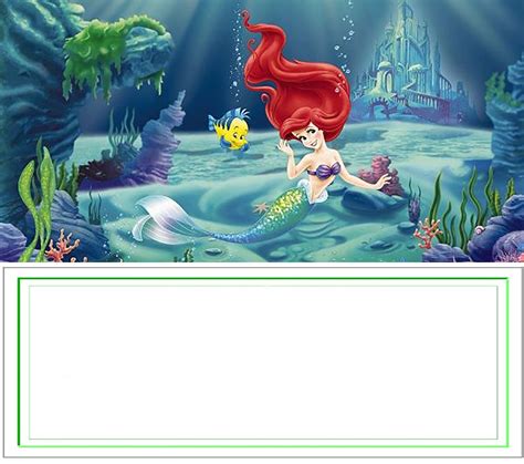 mermaid  printable invitation templates