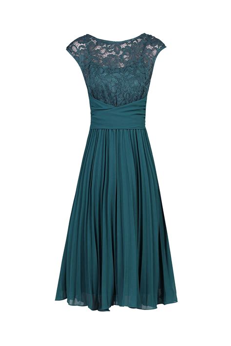 Teal Blue Lace Top Chiffon Cocktail Dress Chiffon Cocktail Dress Teal Cocktail Dress