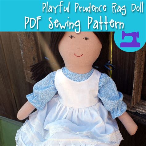 Pdf Sewing Pattern Playful Prudence Large Rag Doll Sewing Etsy