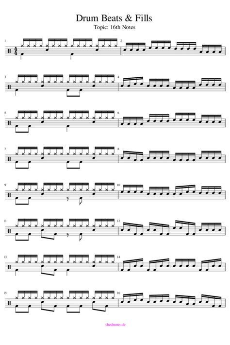 You Want To Learn Sixteenth Notes On Drums Heres Your Guide She