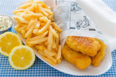 Quintessentially British Traditional And Tasty Fish And Chips Fish