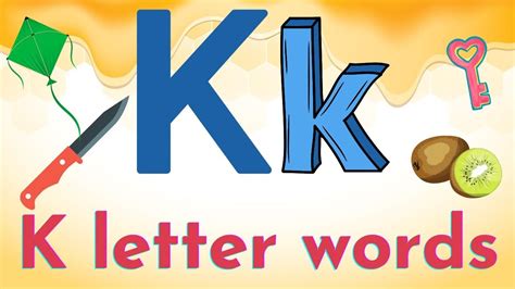 K Words In English Alphabets In English With Spellings K Words In