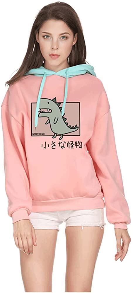 Cute Dinosaur Hoodie For Womengirls Kawaii Outfits