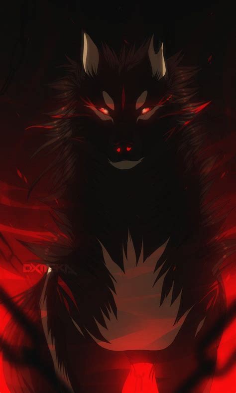 At Stafree By Ohiteka On Deviantart Demon Wolf Anime