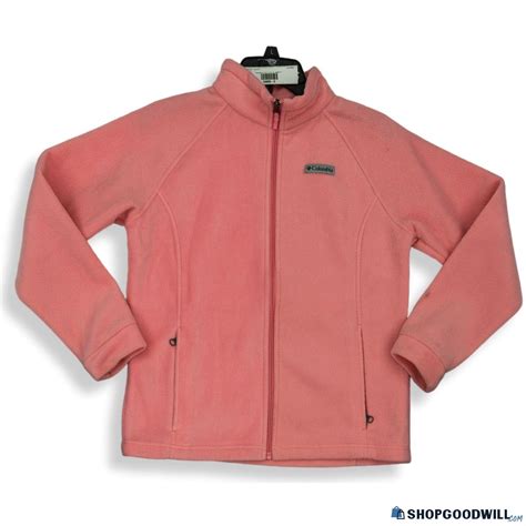 Womens Columbia Pink Fleece Jacket Size Xl