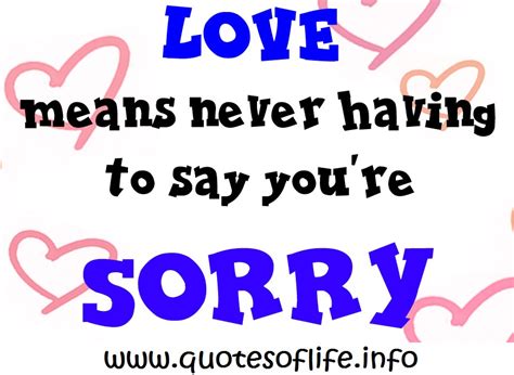 Saying Youre Sorry Quotes Quotesgram