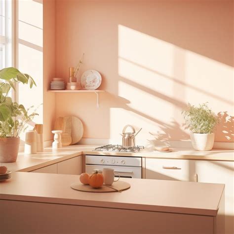11 Tips How To Style Your Kitchen In Peach Tones 🍑 Peach Kitchen