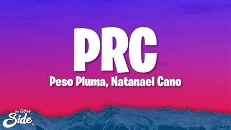 Peso Pluma Natanael Cano Prc Letralyrics Youtube