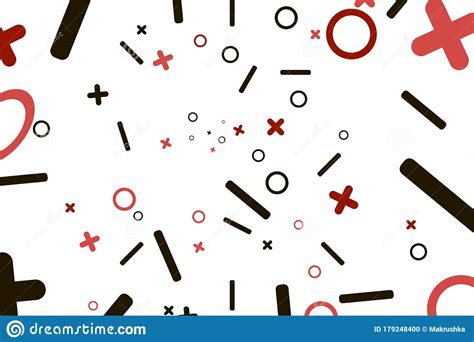 Chaos Vector Illustration With Circles And Cross Pattern For