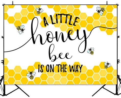 Buy Sensfun Bee Backdrop For Baby Shower Boy Girl Honeycomb Bumblebee