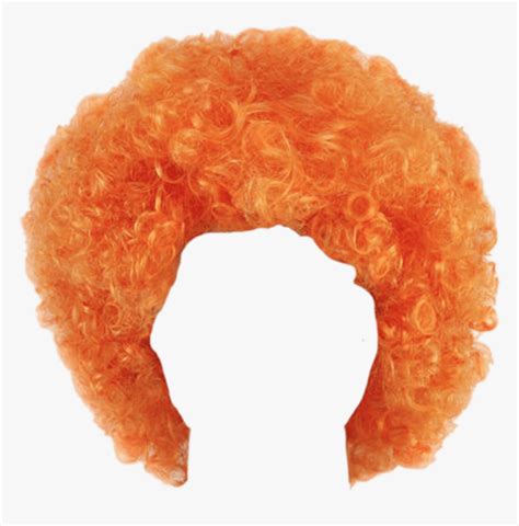 Wig Orange Curly Transparent Background Clown Wig Transparent Hd Png