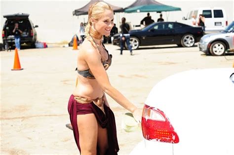 Slave Leia Splashdown Star Wars Charity Car Wash
