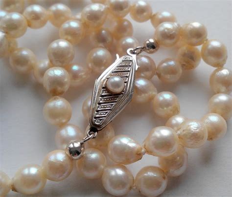 Kt Akoya Pearls White Gold Necklace Catawiki