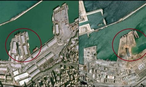 Imagens De Satélite Mostram O Porto De Beirute Antes E Depois Da