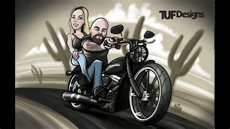Harley Motorcycle Drawing - YouTube