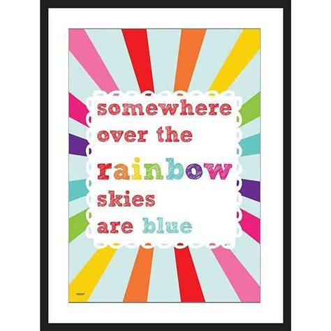 Somewhere Over The Rainbow Art Print By Crafteratti Rainbow Art