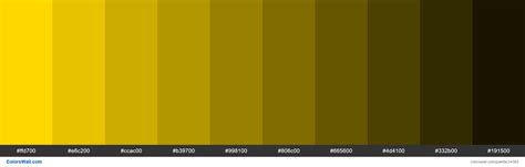 Shades Of Gold Ffd700 Hex Color Colorswall