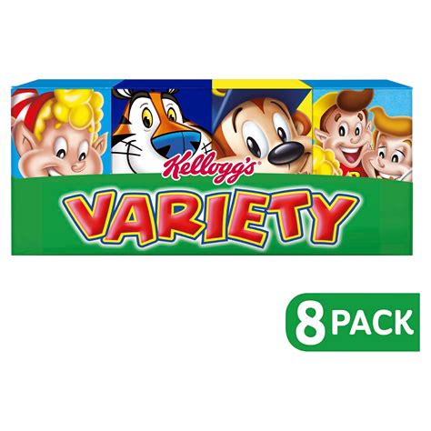 Kelloggs Breakfast Cereal Variety Pack 8 Boxes 190g Kelloggs