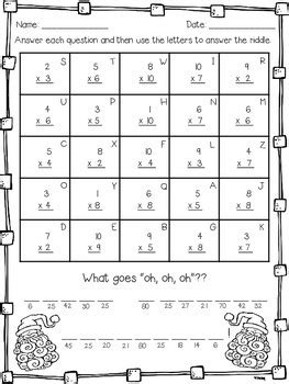 Always remember that grade levels are not absolutes some kindergarten children will find the grade one worksheets useful as will some grade two students. Free Christmas Multiplication Practice by TchrBrowne | TpT