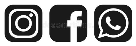 Whatsapp E Instagram Logo Png Logo Facebook Instagram Whatsapp Vector