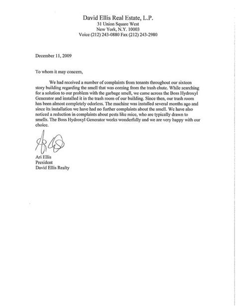 How to write a business recommendation letter. To Whom it May Concern Letter