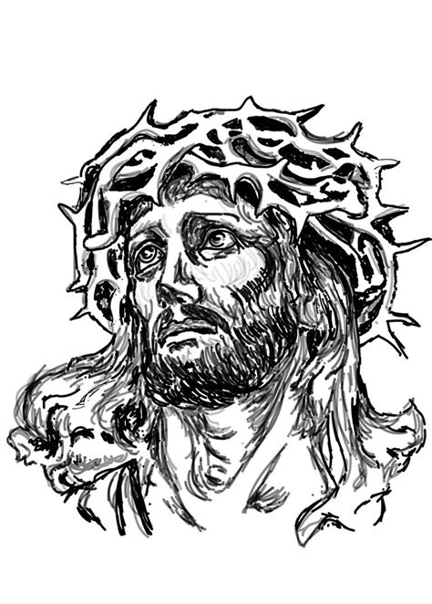 Jesus Christ Sketch Jesus Christ Pencil Drawing Drawing By Kartick