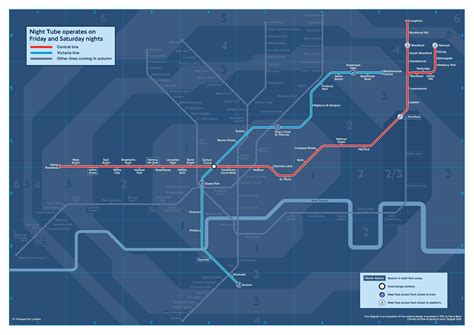 Night Tube Map First Look At The Official Map For Lon