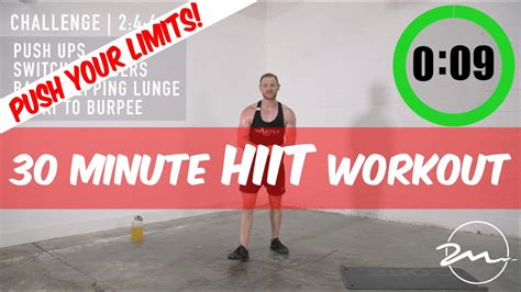 30 Minute Hiit Workout At Home Body Wieght Push You Limits Youtube