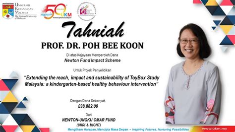 Randomised control trial on childhood obesity at malaysian primary care setting. CONGRATULATION PROF. DR. POH BEE KOON - Faculty of Health ...