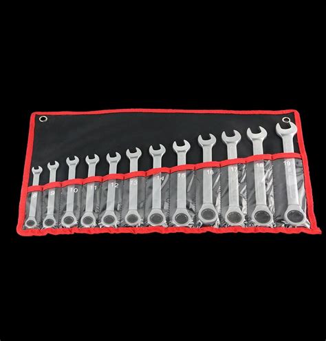 12pc The Key Ratchet Spanners Combination Wrenches Set Of Auto Repair