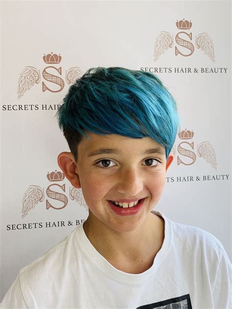 Boys Blue Hair Boys Colored Hair Beauty Secrets Hair Cool Hair Color