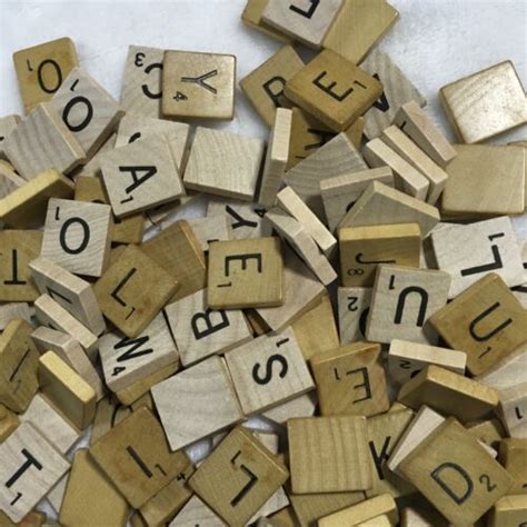 Scrabble Wood Tiles Letters 190 Pcs Lot Replacement Arts Crafts